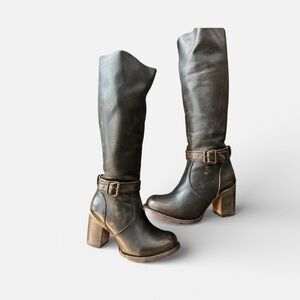 Freebird by Steven Holland Black Leather Boots